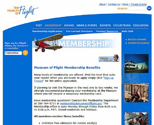 Membership Page