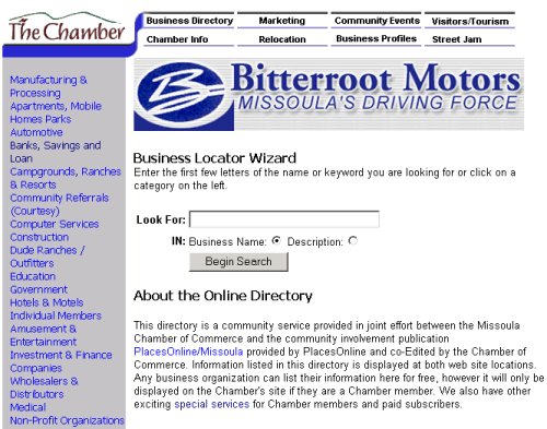 Business Locator Wizard