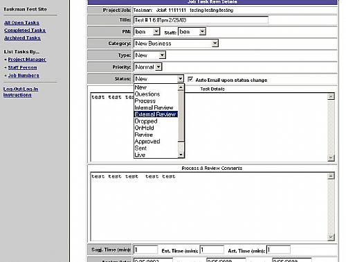 Taskman User end