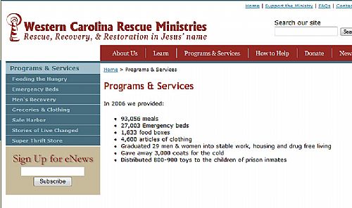 Programs and Services Page